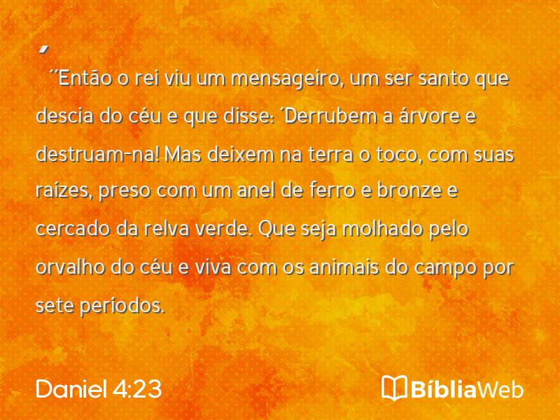 Daniel 4:23 em imagem para compartilhar