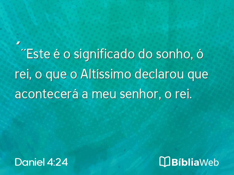 Daniel 4:24 em imagem para compartilhar