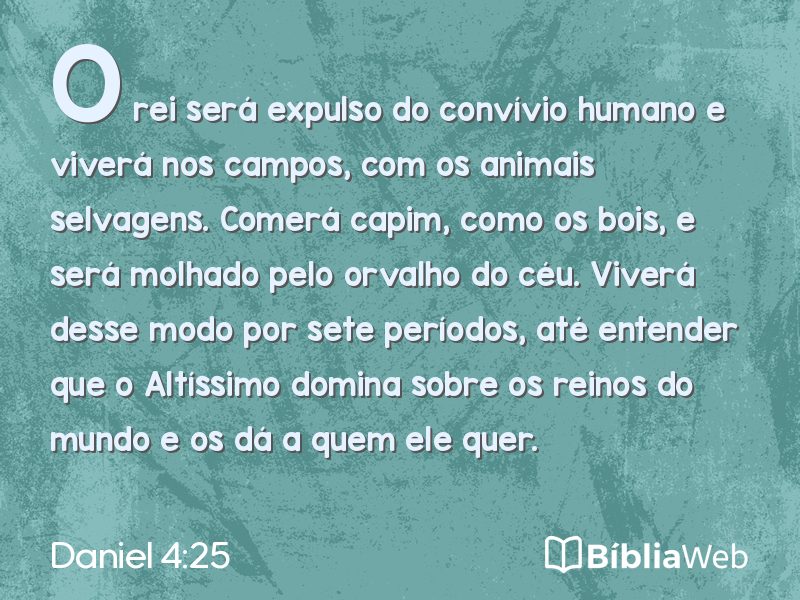 Daniel 4:25 em imagem para compartilhar
