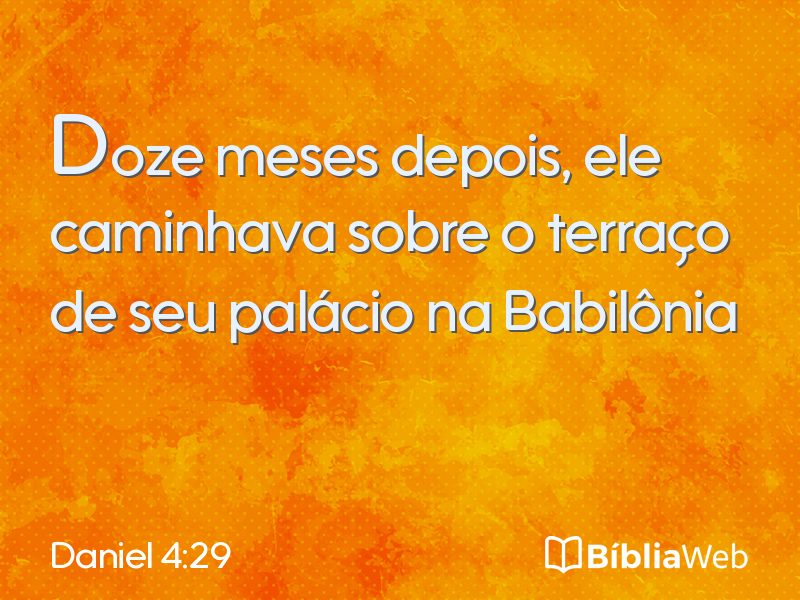 Daniel 4:29 em imagem para compartilhar