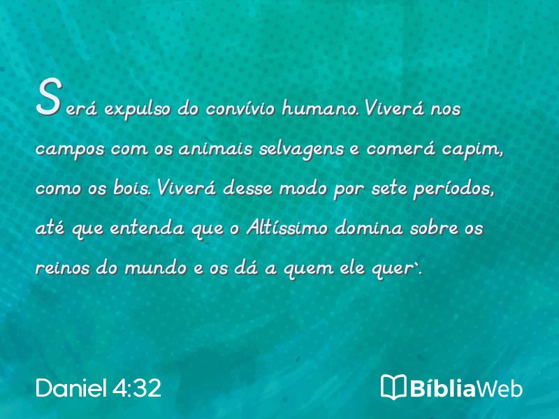 Daniel 4:32 em imagem para compartilhar