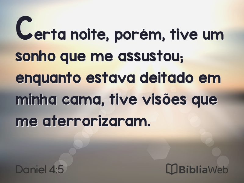 Daniel 4:5 em imagem para compartilhar