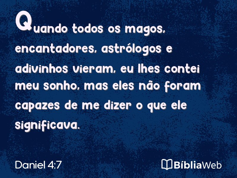 Daniel 4:7 em imagem para compartilhar
