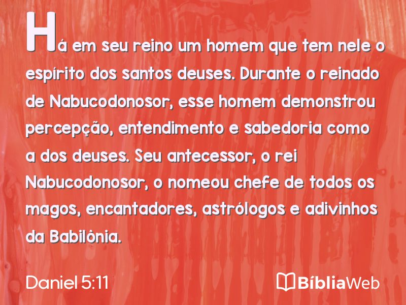 Daniel 5:11 em imagem para compartilhar