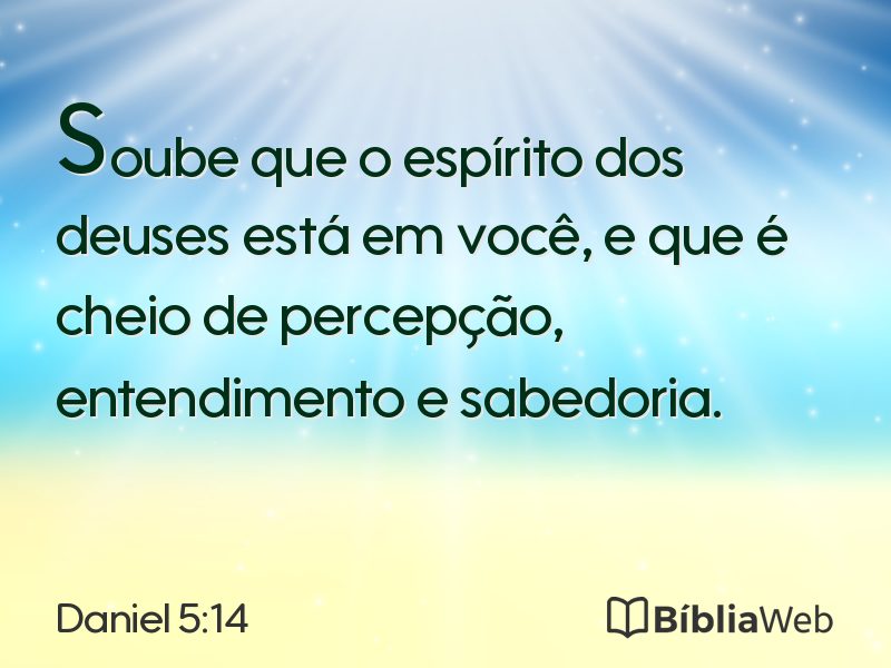 Daniel 5:14 em imagem para compartilhar