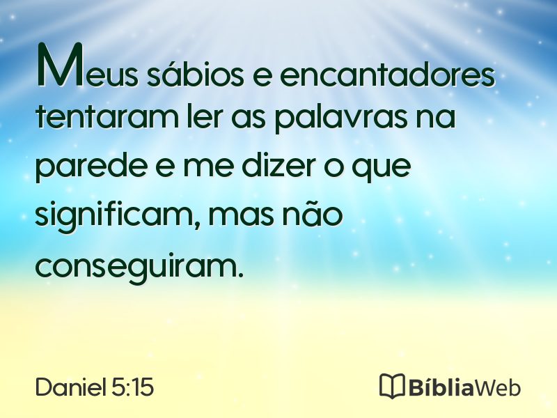Daniel 5:15 em imagem para compartilhar