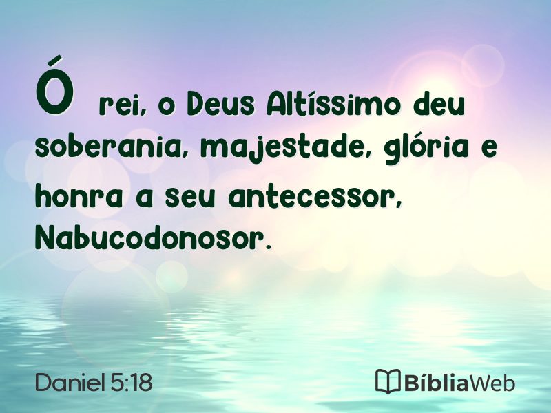 Daniel 5:18 em imagem para compartilhar
