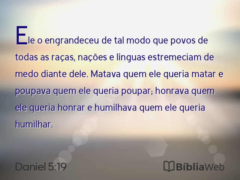 Daniel 5:19 em imagem para compartilhar
