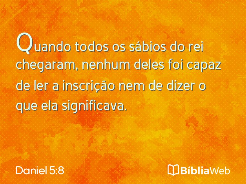 Daniel 5:8 em imagem para compartilhar