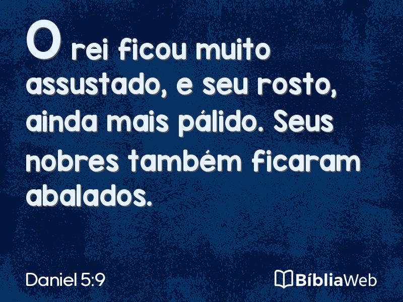 Daniel 5:9 em imagem para compartilhar