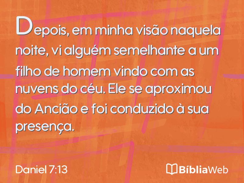 Daniel 7:13 em imagem para compartilhar