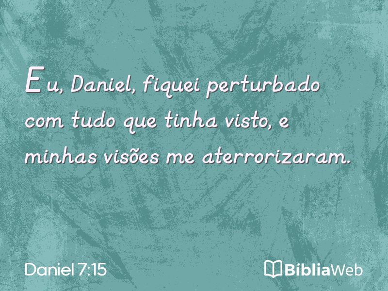 Daniel 7:15 em imagem para compartilhar