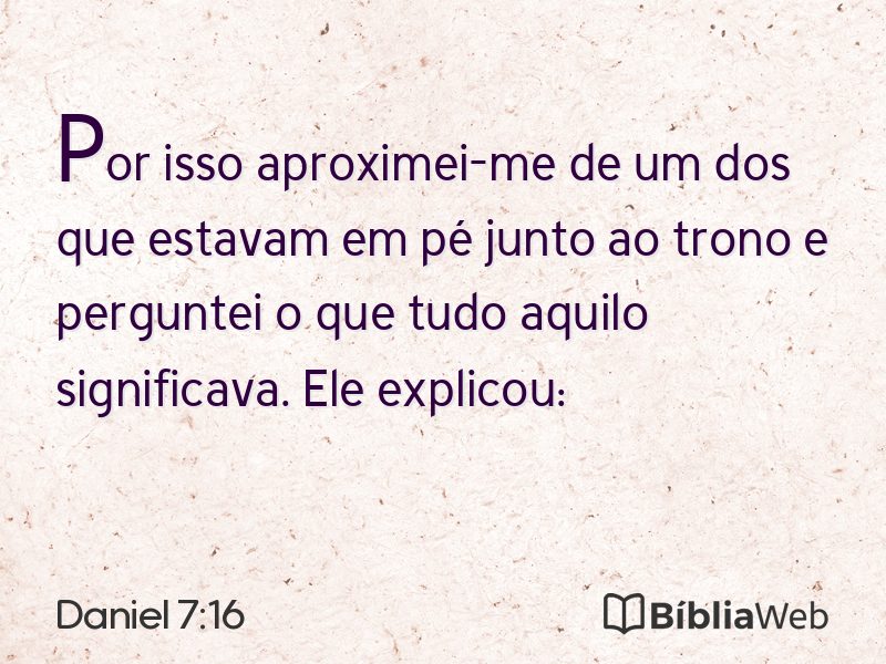 Daniel 7:16 em imagem para compartilhar