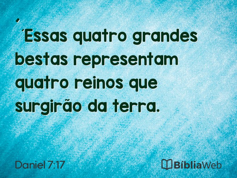 Daniel 7:17 em imagem para compartilhar