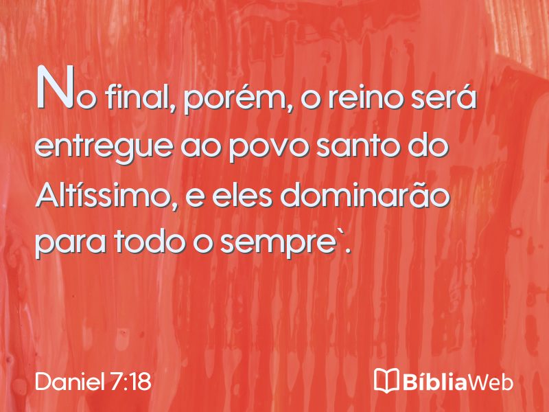 Daniel 7:18 em imagem para compartilhar