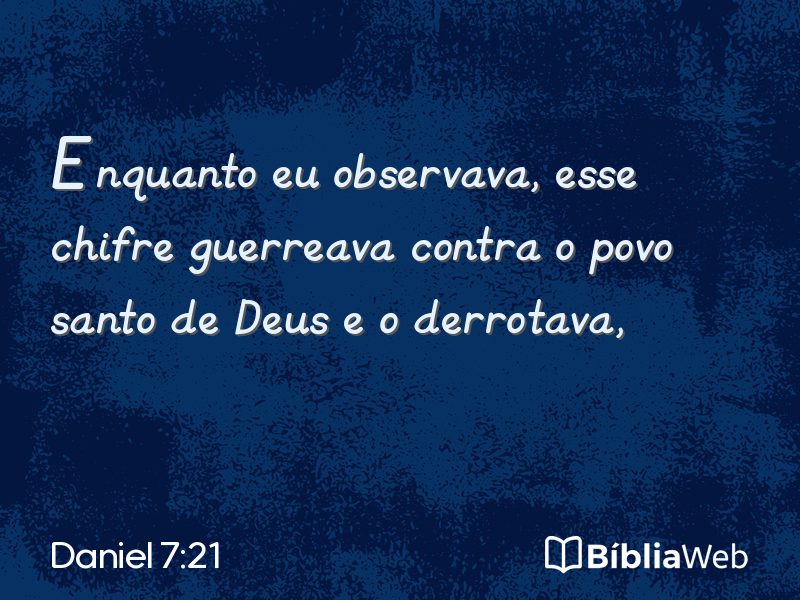 Daniel 7:21 em imagem para compartilhar