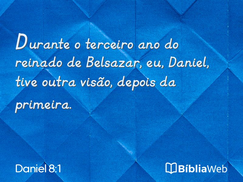 Daniel 8:1 em imagem para compartilhar