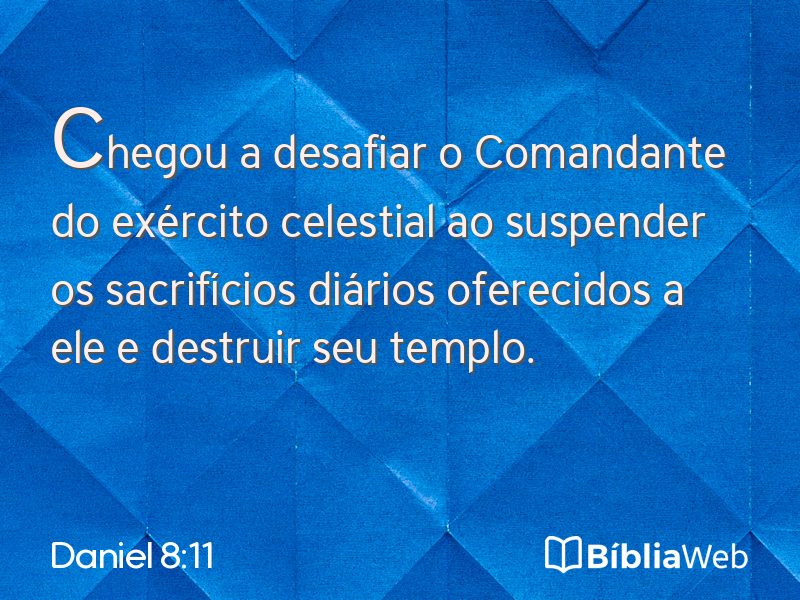 Daniel 8:11 em imagem para compartilhar