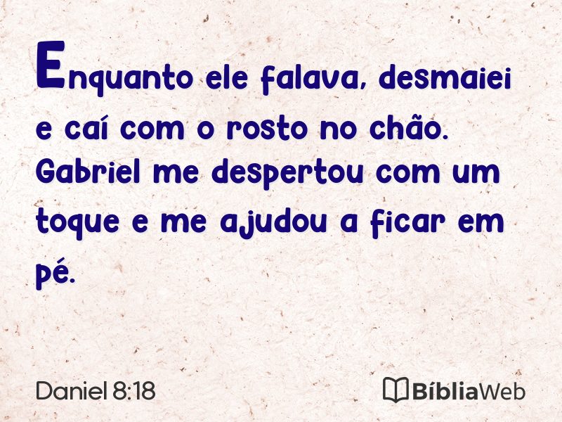 Daniel 8:18 em imagem para compartilhar