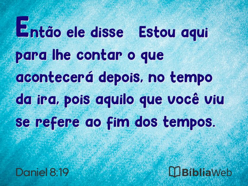 Daniel 8:19 em imagem para compartilhar
