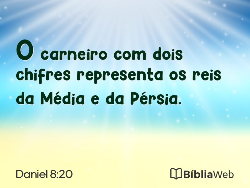 Daniel 8:20 em imagem para compartilhar