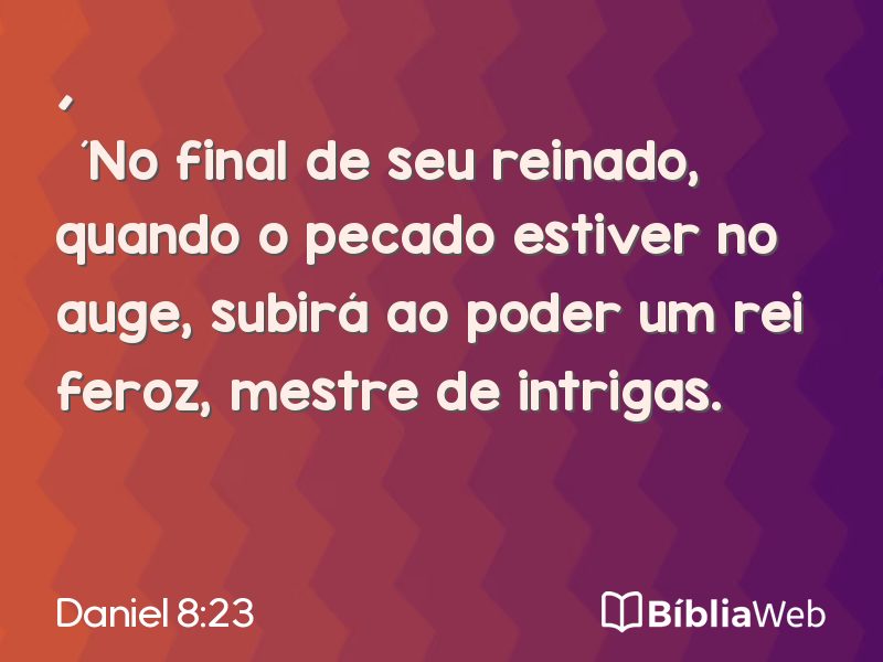 Daniel 8:23 em imagem para compartilhar