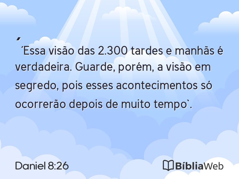 Daniel 8:26 em imagem para compartilhar