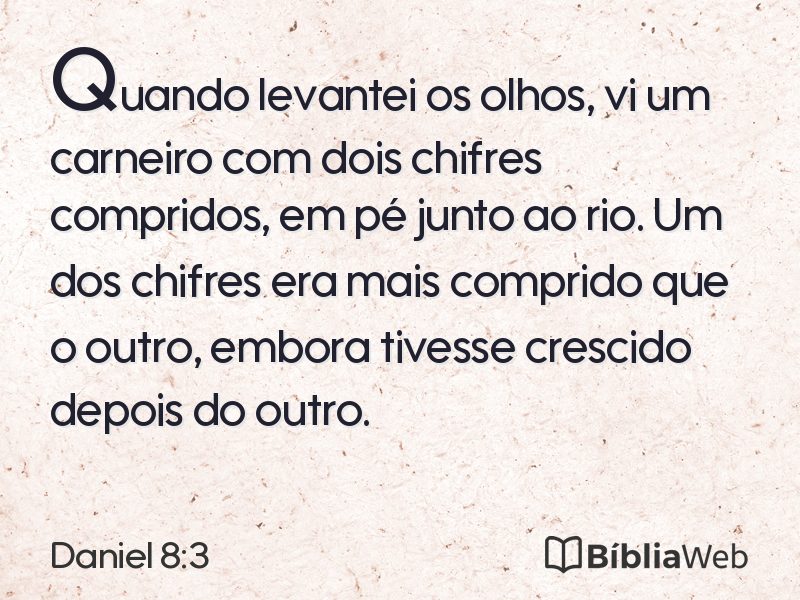 Daniel 8:3 em imagem para compartilhar