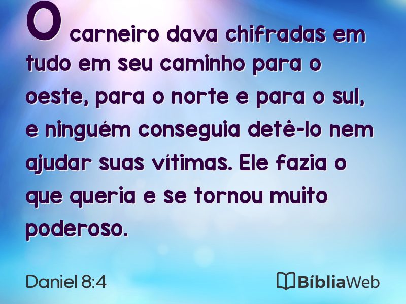 Daniel 8:4 em imagem para compartilhar