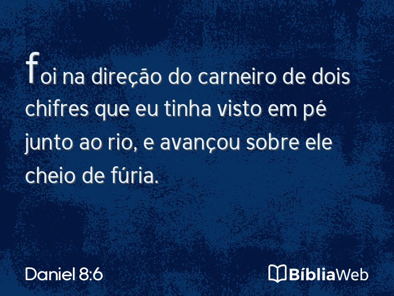 Daniel 8:6 em imagem para compartilhar