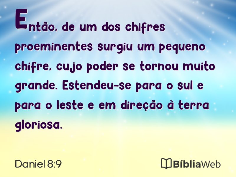 Daniel 8:9 em imagem para compartilhar