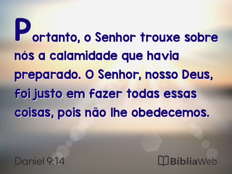 Daniel 9:14 em imagem para compartilhar