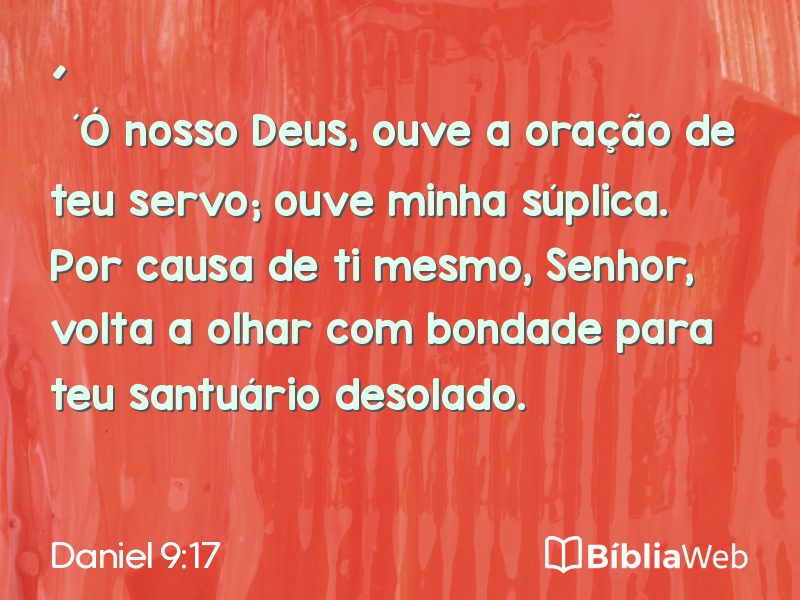 Daniel 9:17 em imagem para compartilhar