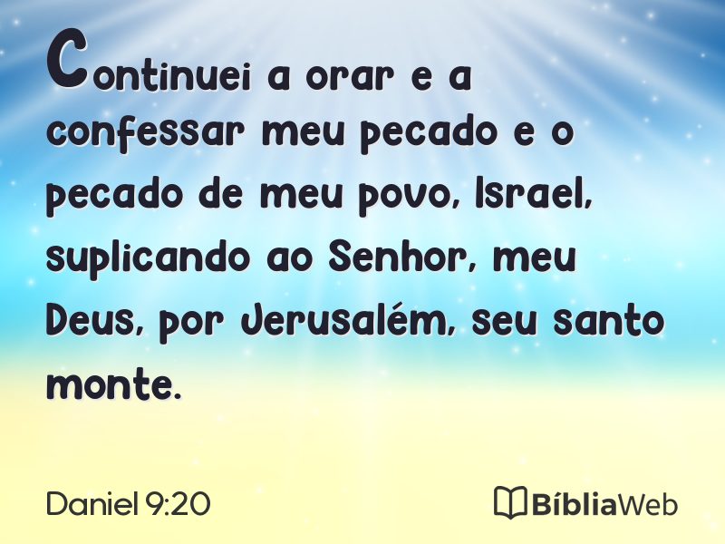 Daniel 9:20 em imagem para compartilhar