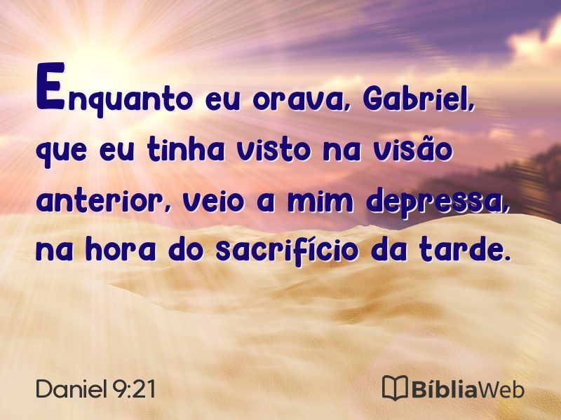 Daniel 9:21 em imagem para compartilhar