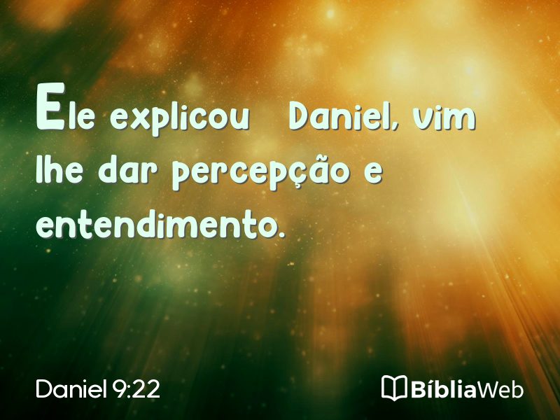Daniel 9:22 em imagem para compartilhar