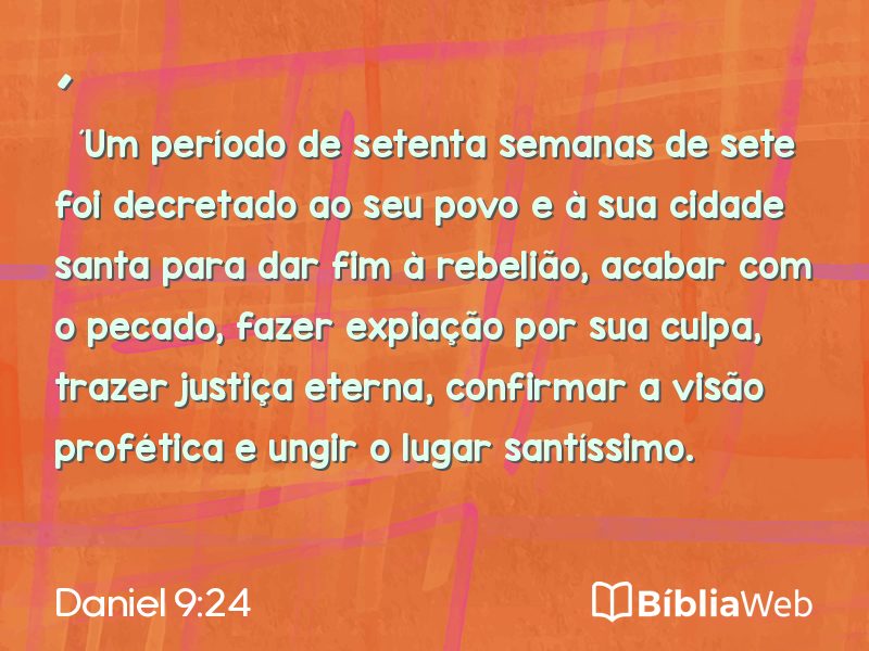 Daniel 9:24 em imagem para compartilhar