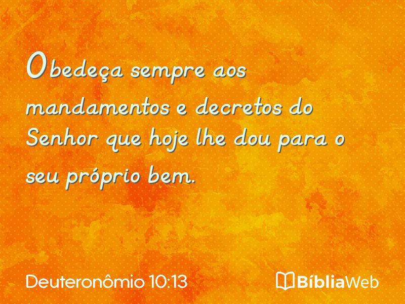 Deuteronômio 10:13 em imagem para compartilhar