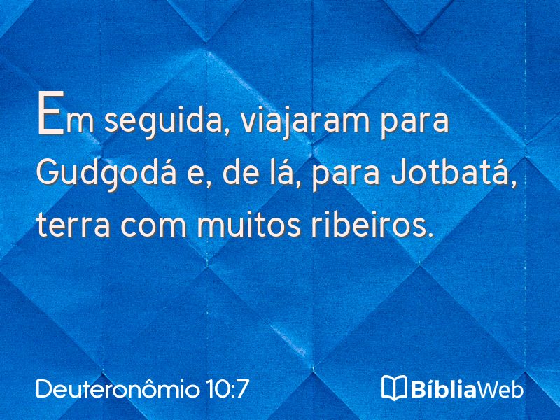 Deuteronômio 10:7 em imagem para compartilhar