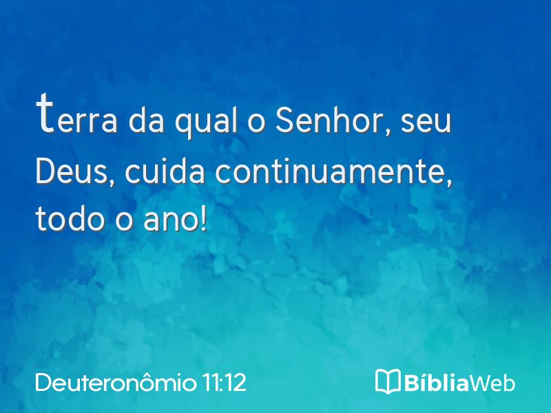 Deuteronômio 11:12 em imagem para compartilhar