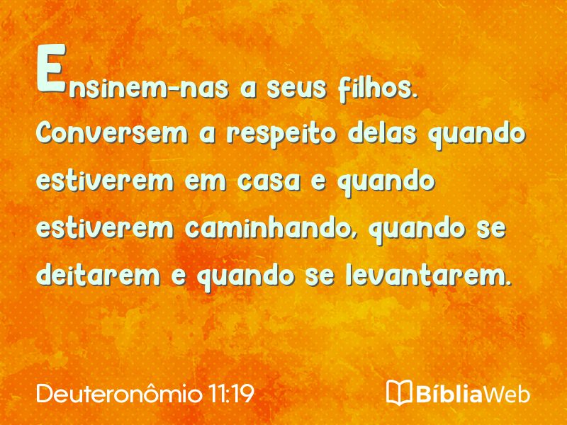 Deuteronômio 11:19 em imagem para compartilhar