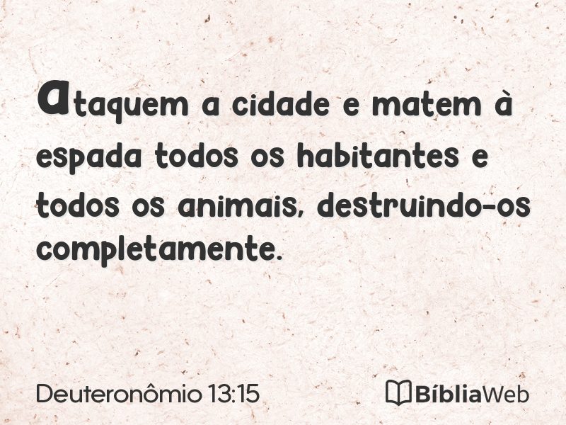 Deuteronômio 13:15 em imagem para compartilhar