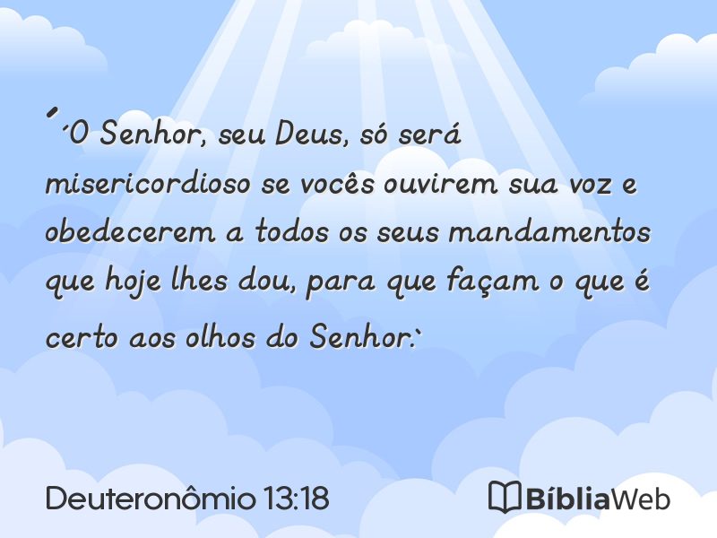 Deuteronômio 13:18 em imagem para compartilhar