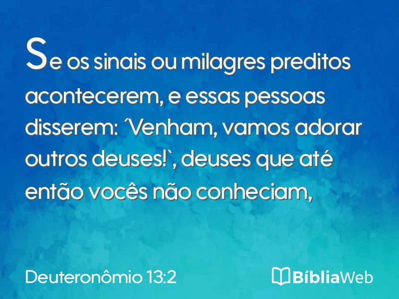 Deuteronômio 13:2 em imagem para compartilhar