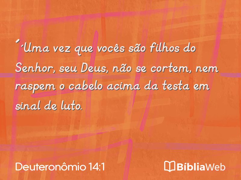 Deuteronômio 14:1 em imagem para compartilhar