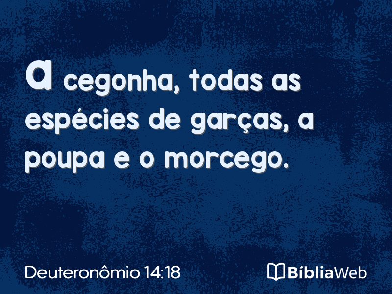 Deuteronômio 14:18 em imagem para compartilhar