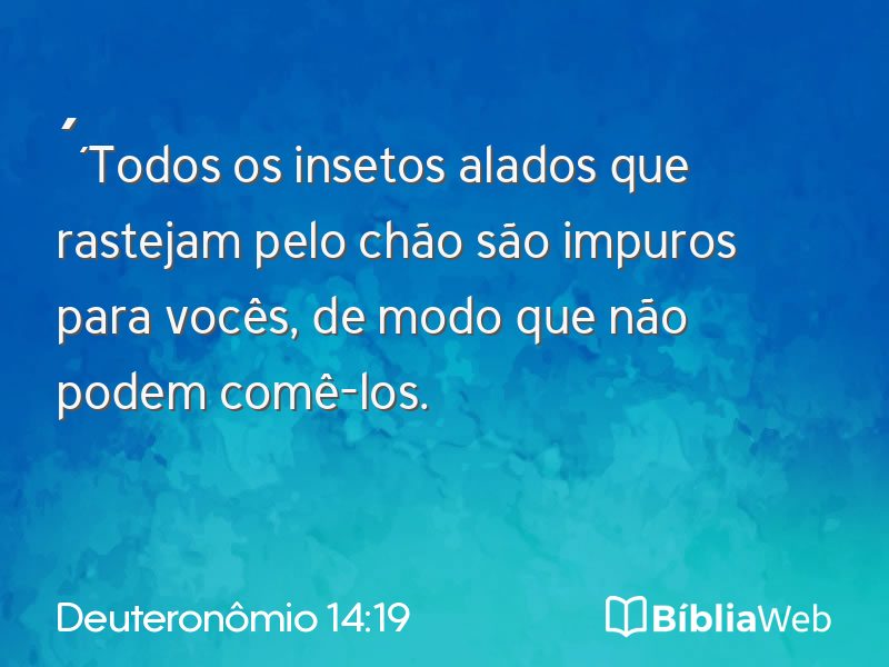 Deuteronômio 14:19 em imagem para compartilhar