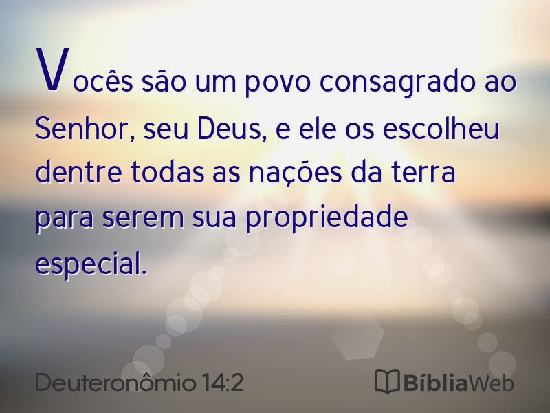Deuteronômio 14:2 em imagem para compartilhar