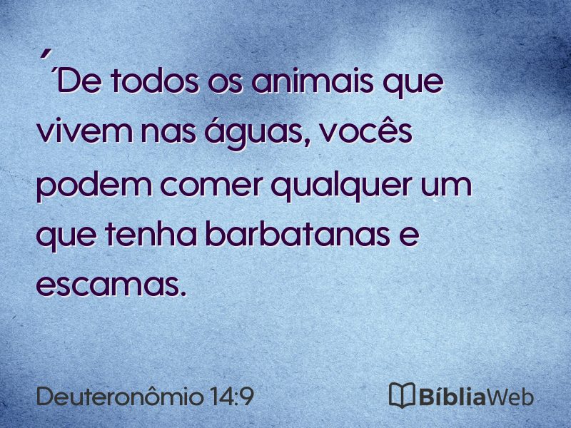 Deuteronômio 14:9 em imagem para compartilhar