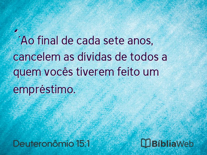 Deuteronômio 15:1 em imagem para compartilhar